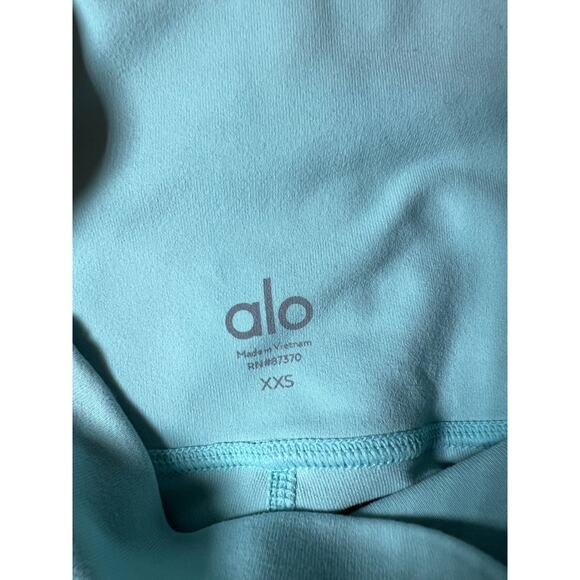 Alo Airbrush High-Waist Highlight Goddess women's Leggings sz XXS mint green - Picture 6 of 6